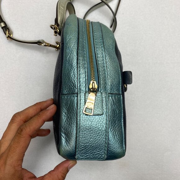 Coach Two-Tone Leather Backpack - Picture 8 of 16